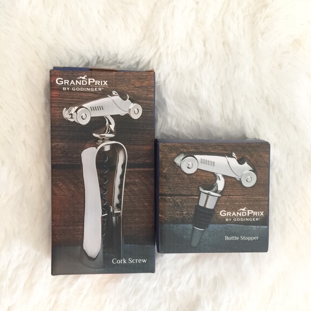 Race Car Cork Screw & Wine Bottle Stopper New Years Monopoly